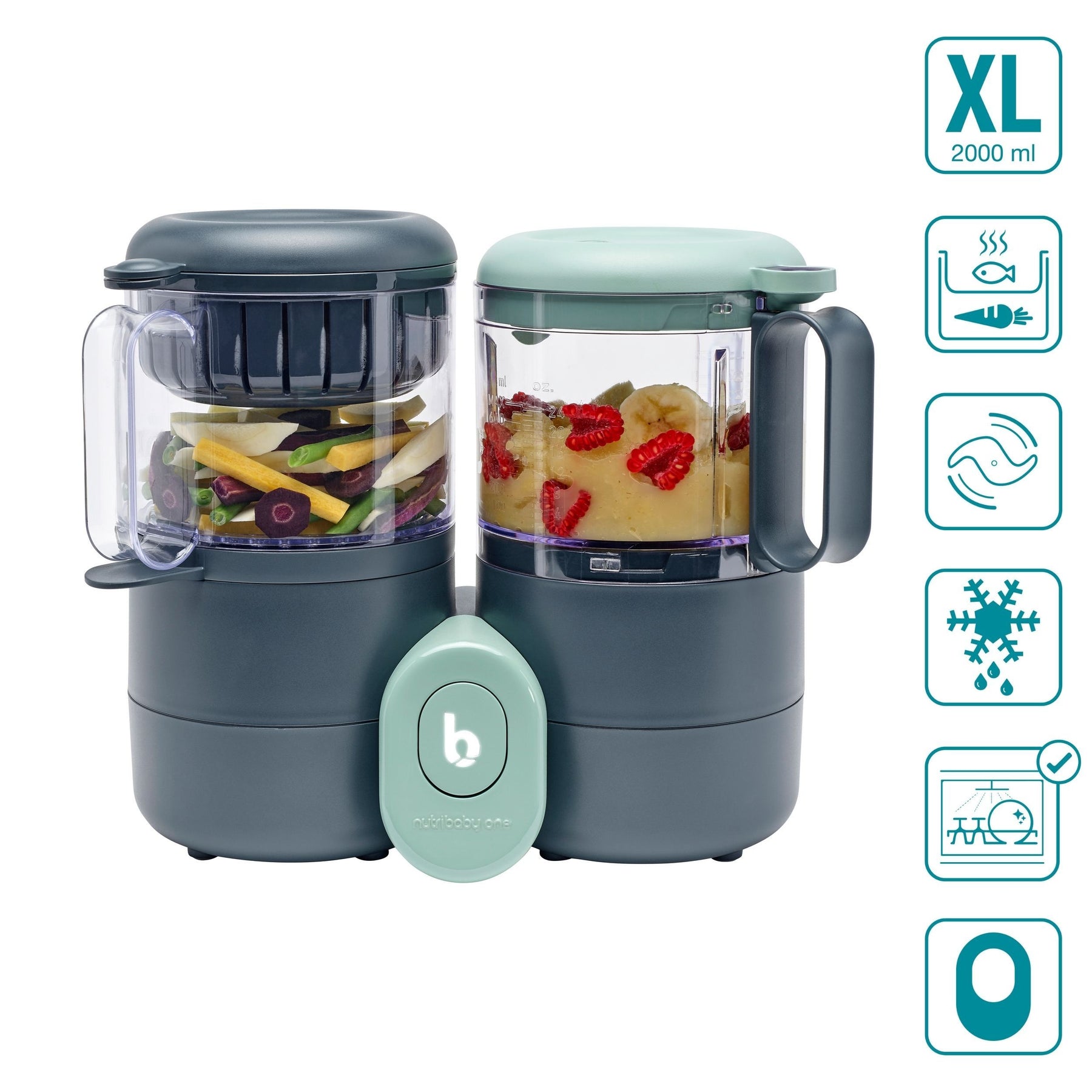 Babymoov Nutribaby+ XL 5-in-1 Baby Food Prep Machine