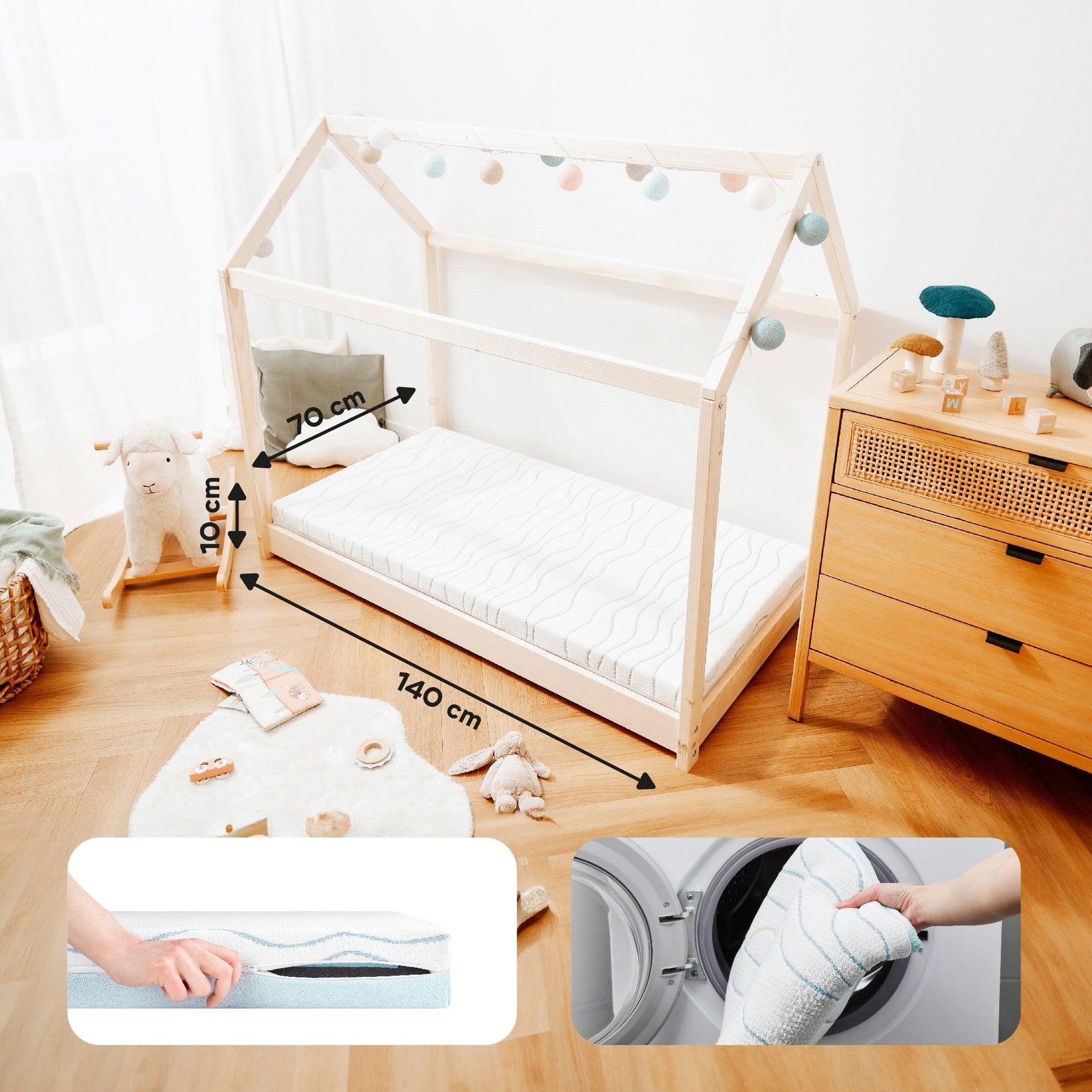 Babymoov Cosy Lite Ergonomic Mattress 70x140cm Babymoov Cyprus